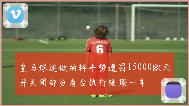 皇马球迷做纳粹手势遭罚15000欧元并关闭部分看台执行缓期一年